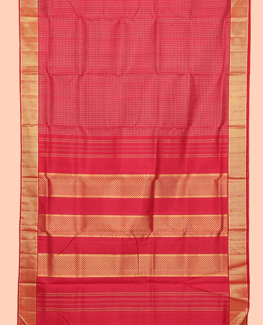 Red Nine-Yard Pure Silk Saree