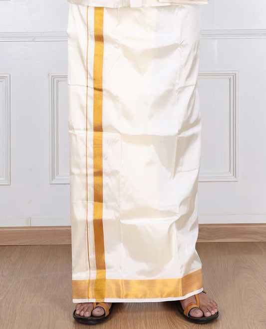 Art Silk Dhoti With Angavastram ASDA028