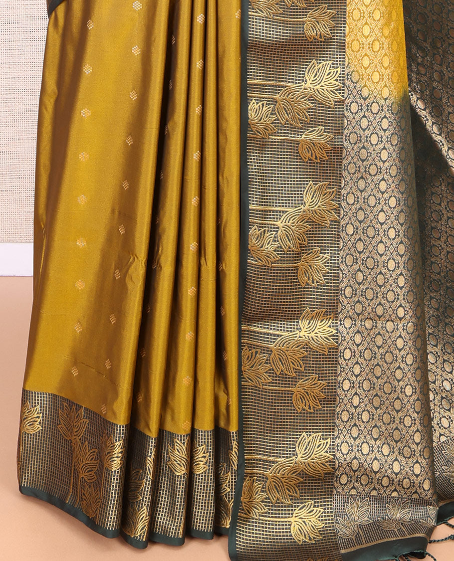 Mustard Budget Silk Saree