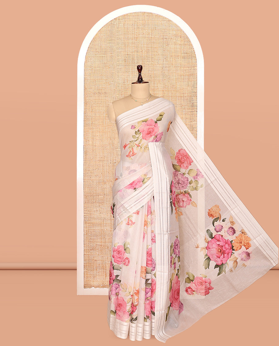 Off-White Kota Saree