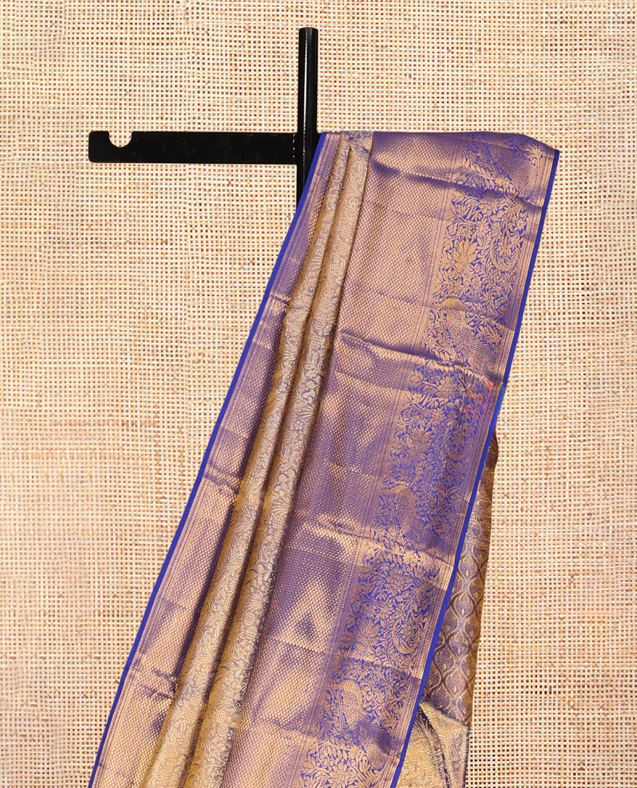 Blue Kanchipuram Tissue Silk Saree
