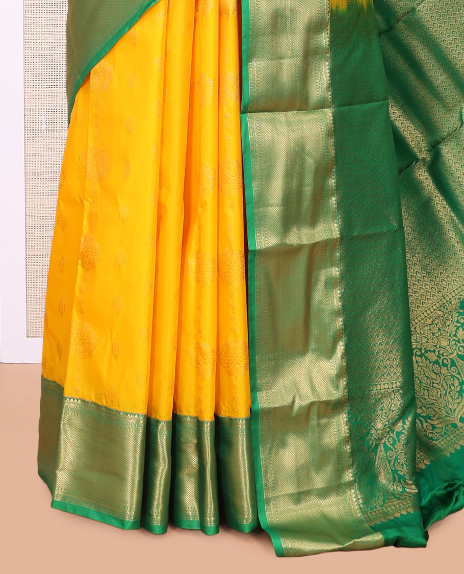Yellow Budget Silk Saree