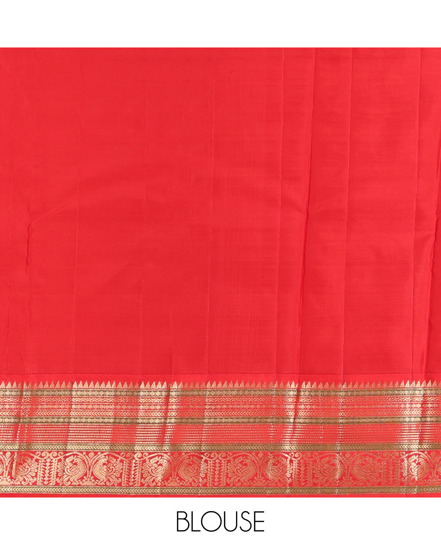 Blue Kanchipuram Silk Saree