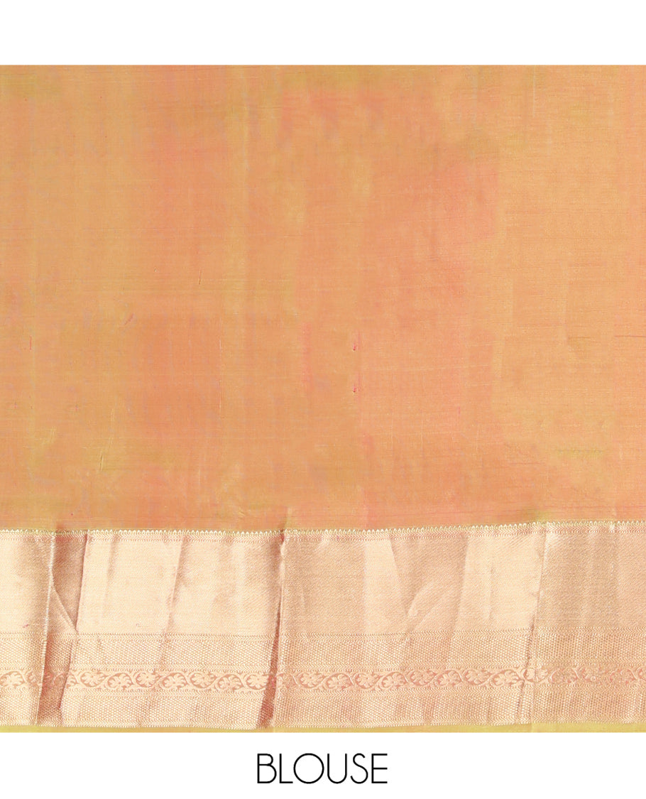 Orange Kanchipuram Silk Saree