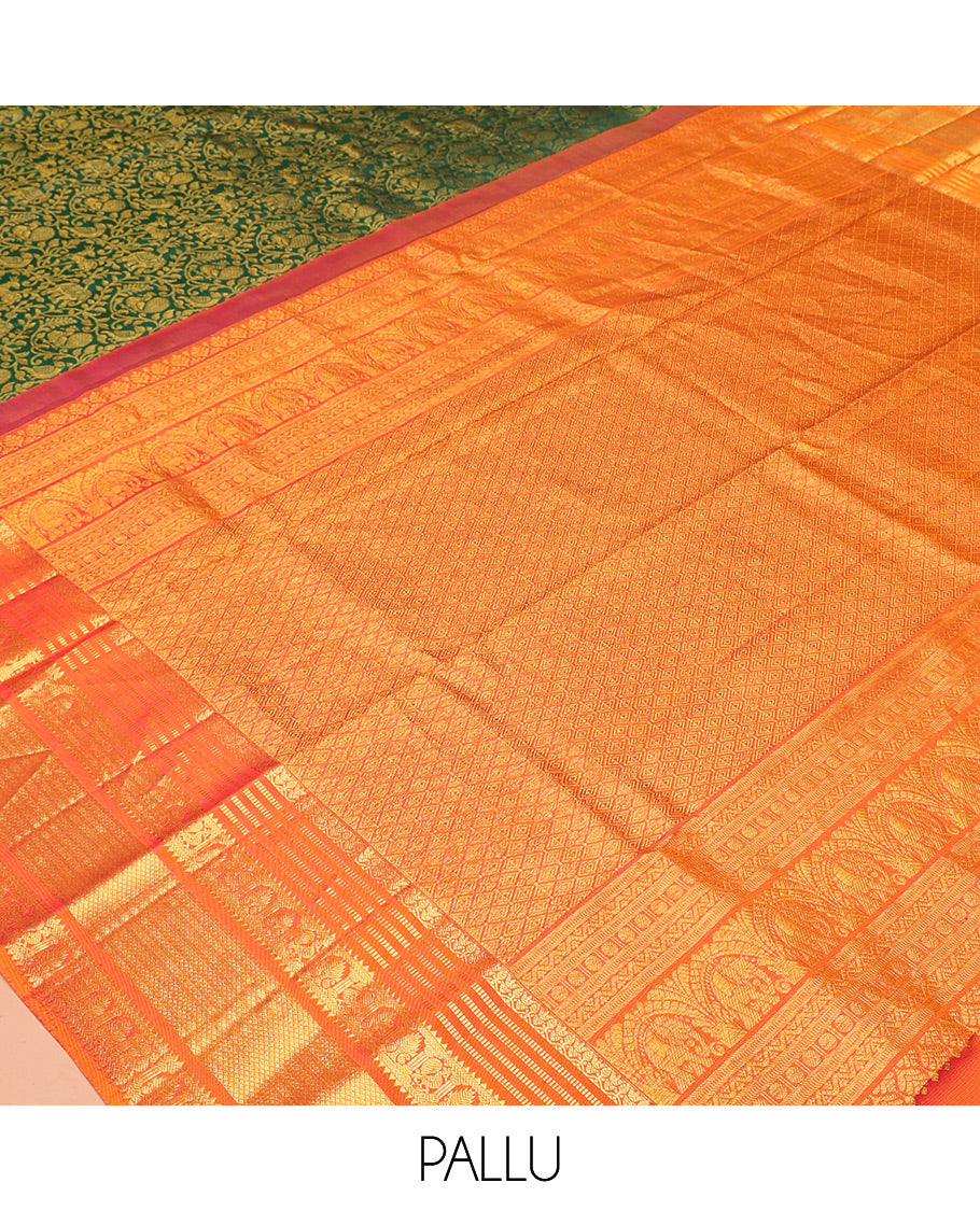 Green Kanchi  Silk