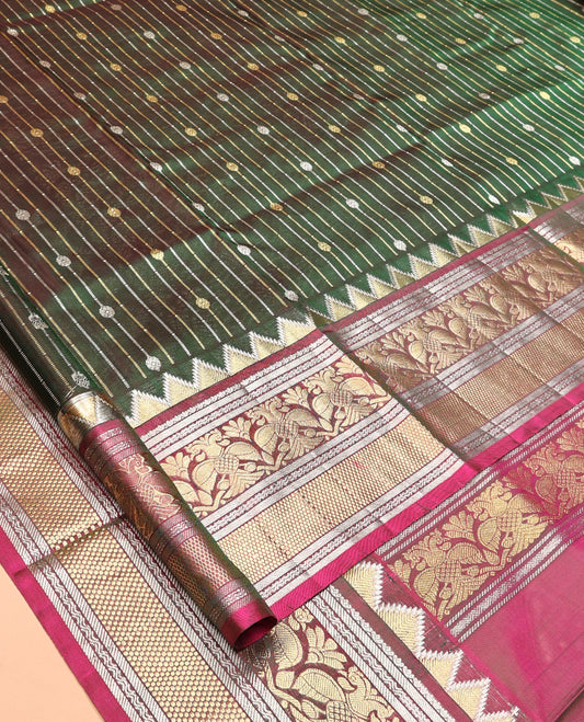 Green Venkatagiri Silk Saree