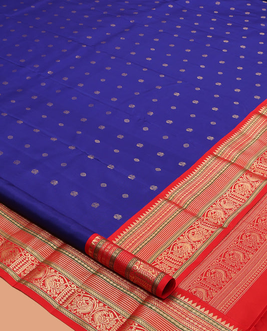 Blue Kanchipuram Silk Saree