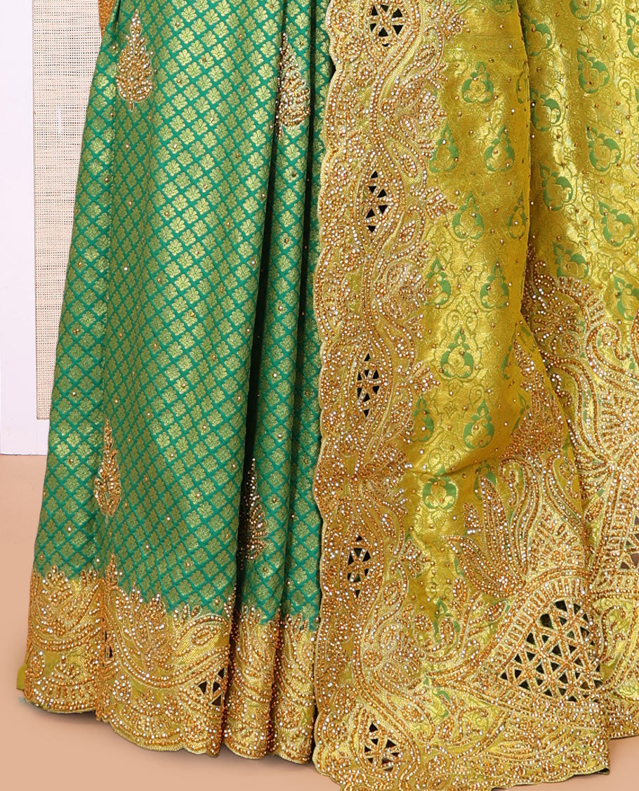Green Mysore Silk Saree