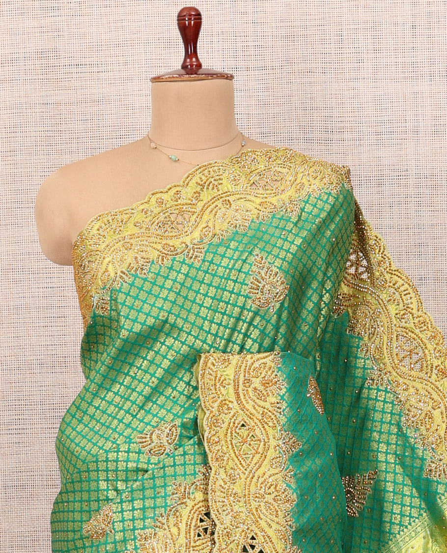 Green Mysore Silk Saree