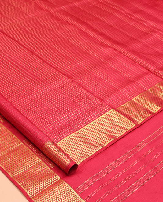 Red Nine-Yard Pure Silk Saree