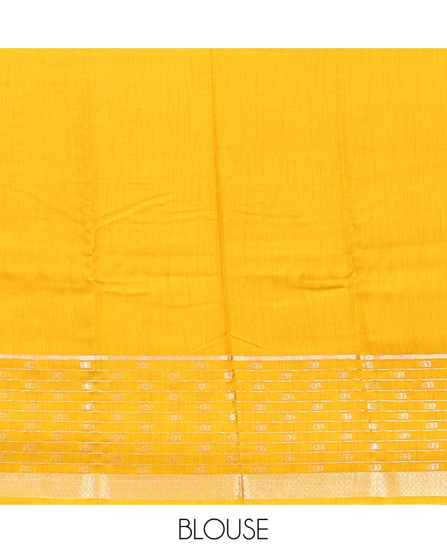 Pink Plain Assam Silk Saree, Complemented by a Contrast Traditional Design Border, Zari-Design Pallu, and a Contrast Blouse