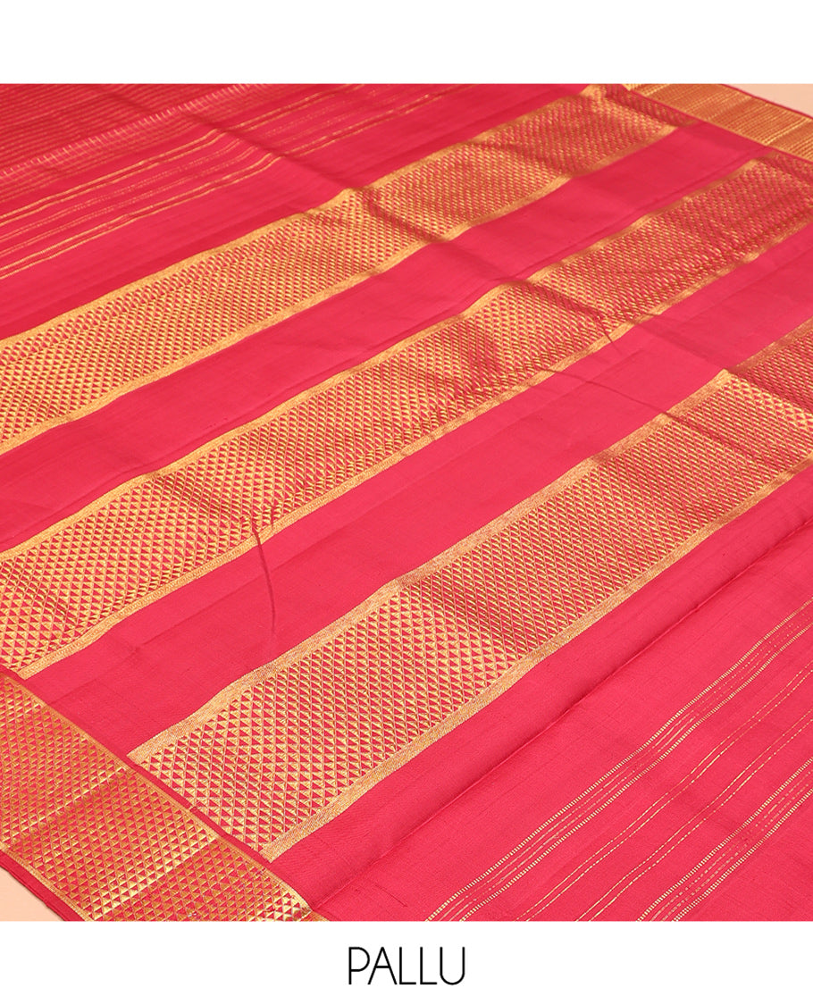 Red Nine-Yard Pure Silk Saree
