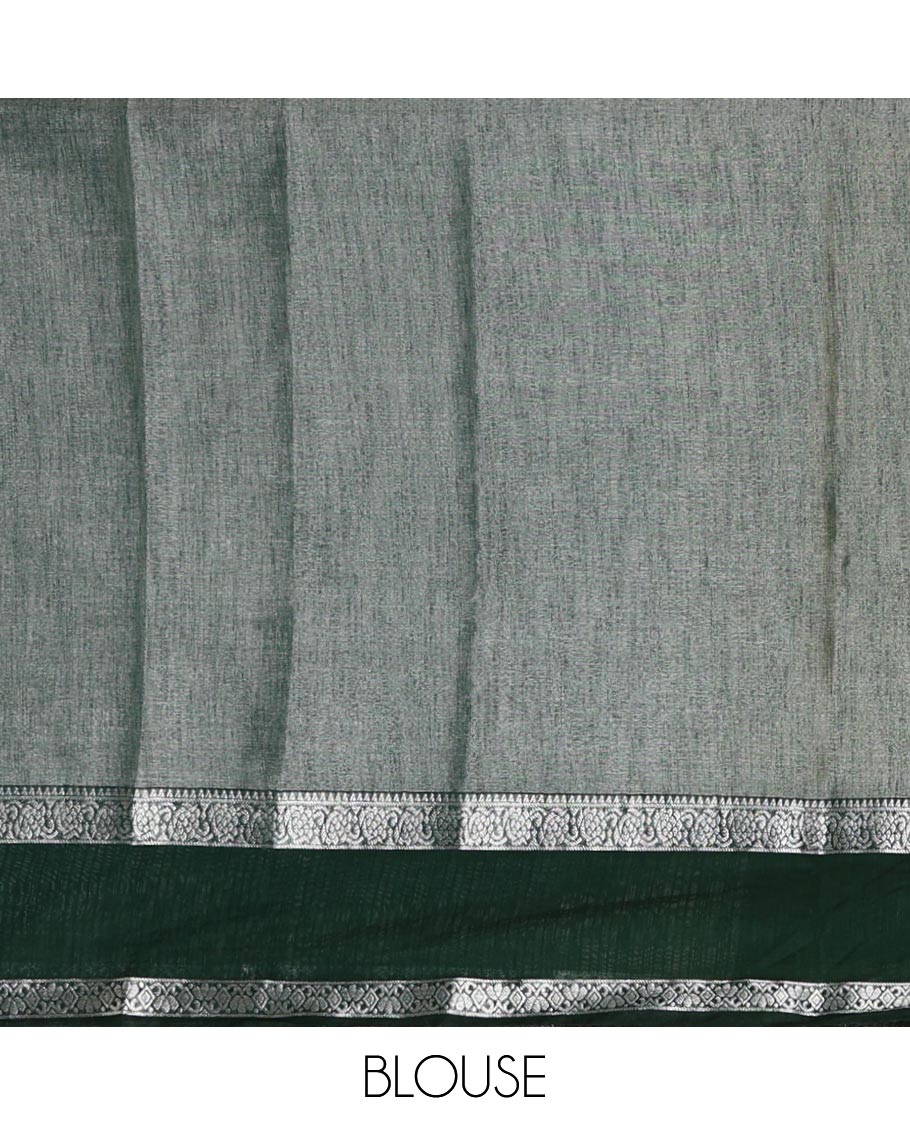 Lemon yellow plain design Tissue silk saree, contrast traditional zari border of bentex design & lined pallu with tassels