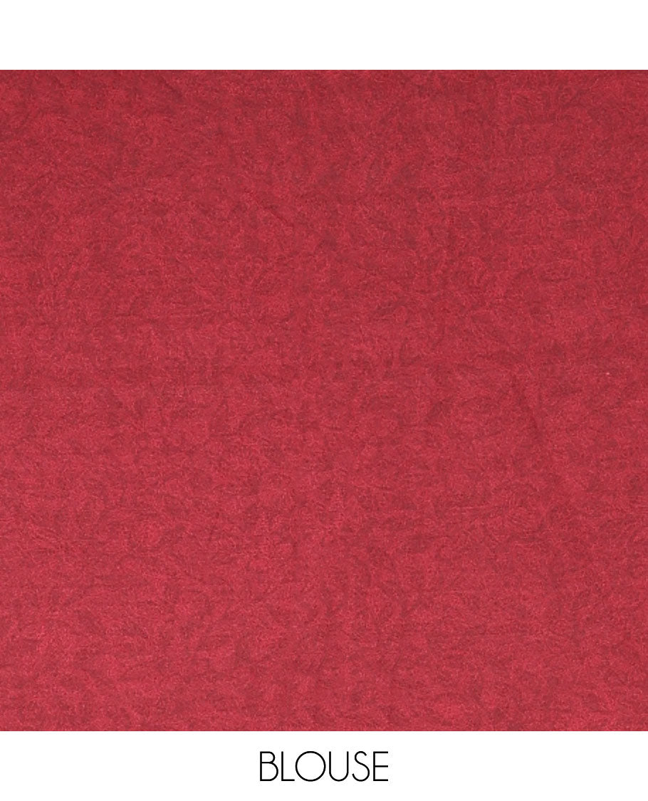 Onion pink negative-style sparsely printed crepe silk saree, contrast printed border, printed pallu & printed blouse