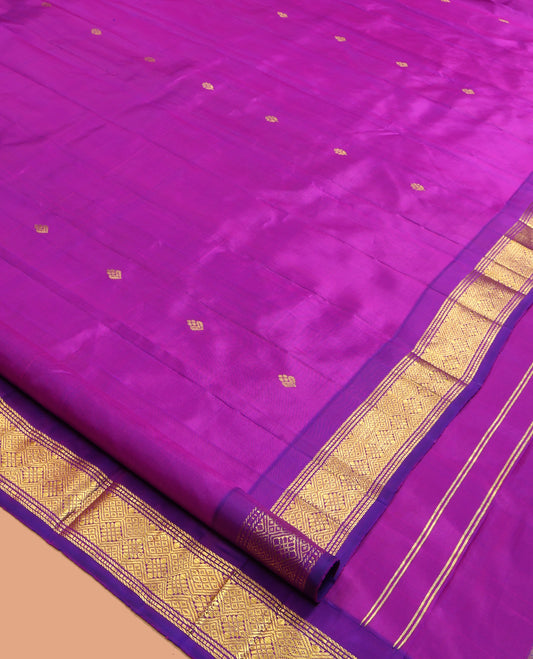 Magenta Kanchipuram Silk Saree