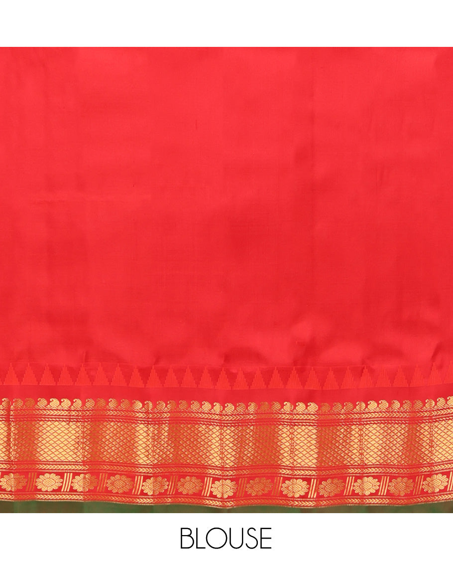 Black Gadwal Silk Saree