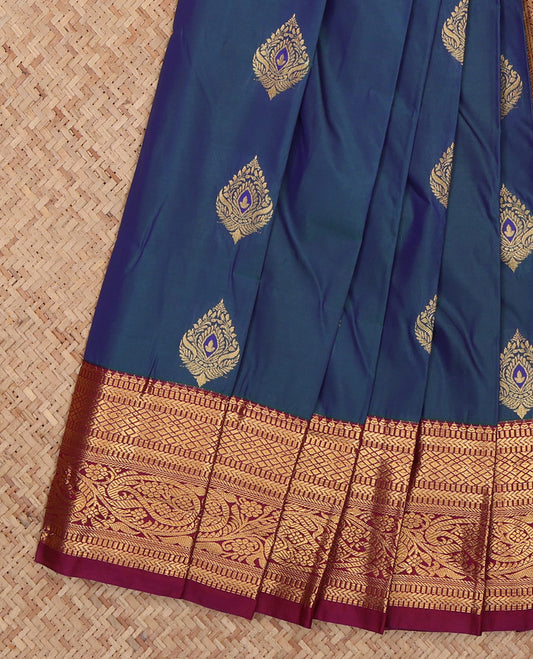 Blue Budget Silk Saree