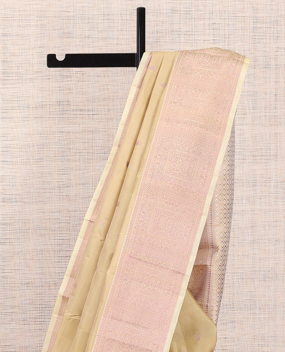 Sandal Kanchipuram Silk Saree