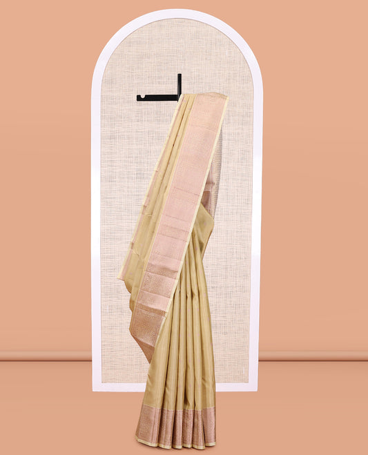 Sandal Kanchipuram Silk Saree