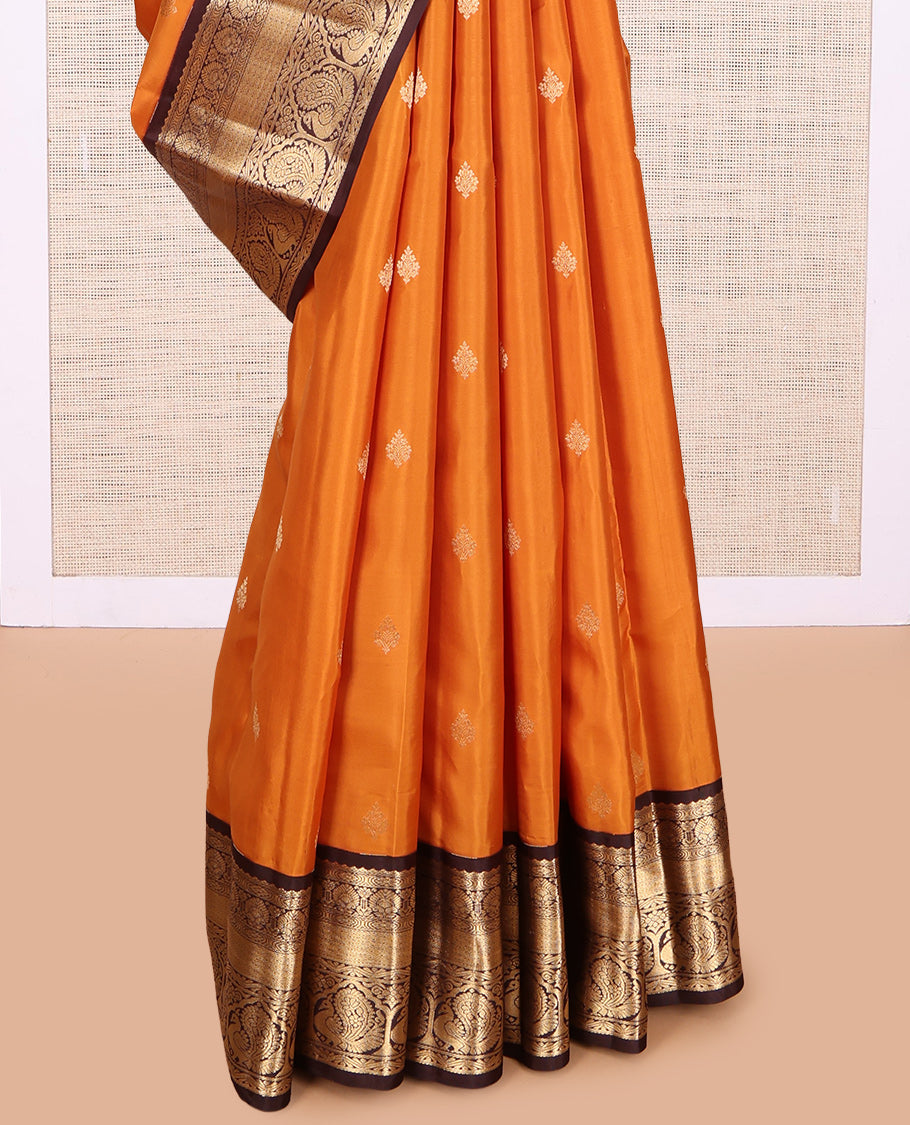 Yellow Kanchipuram Silk Saree