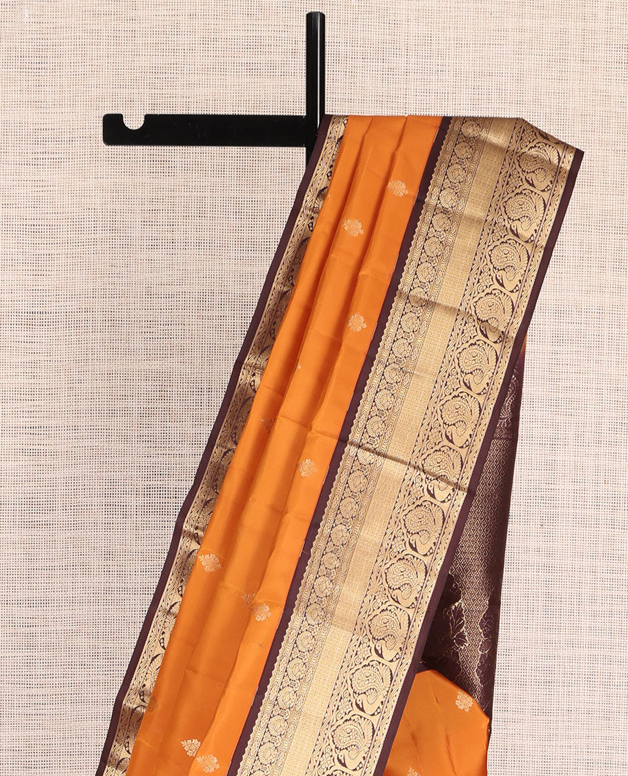 Yellow Kanchipuram Silk Saree