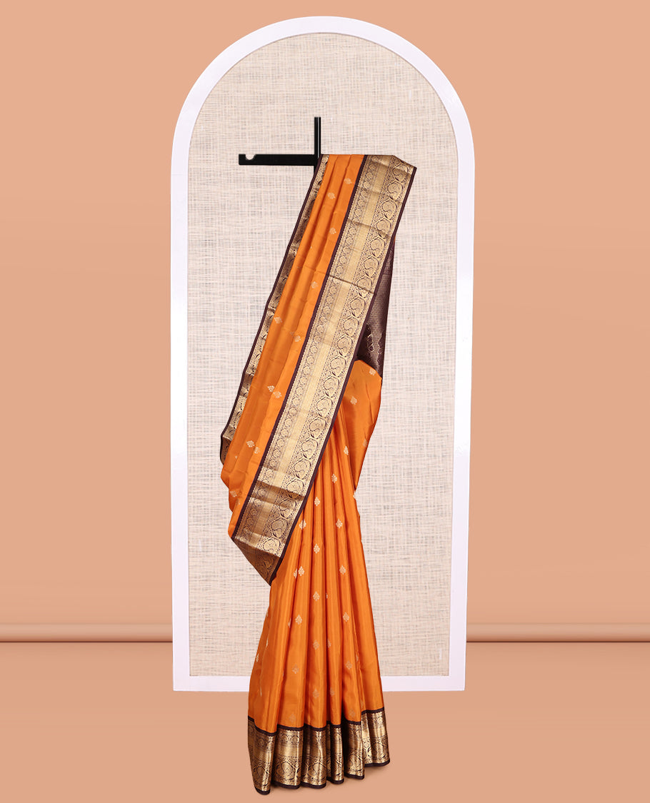 Yellow Kanchipuram Silk Saree