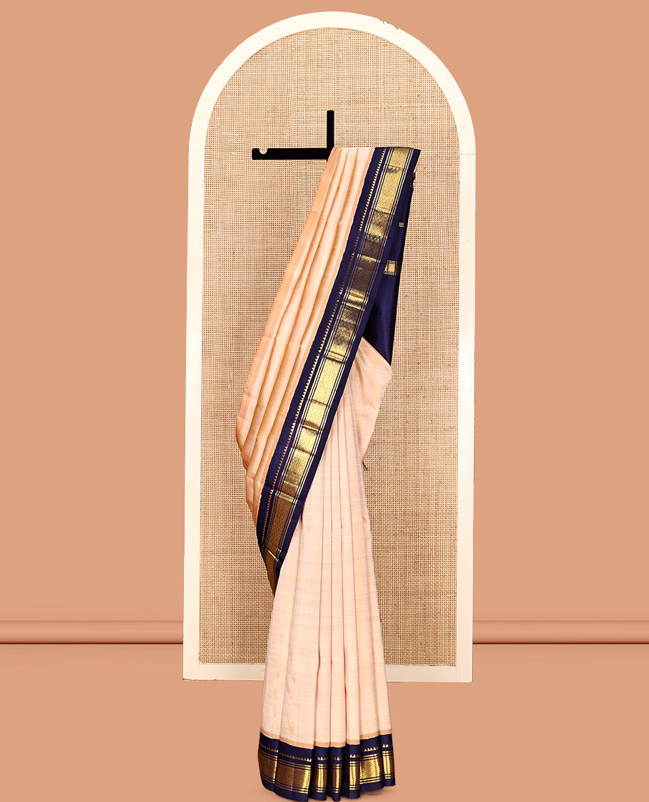 Light Sandal Kanchipuram Silk Saree