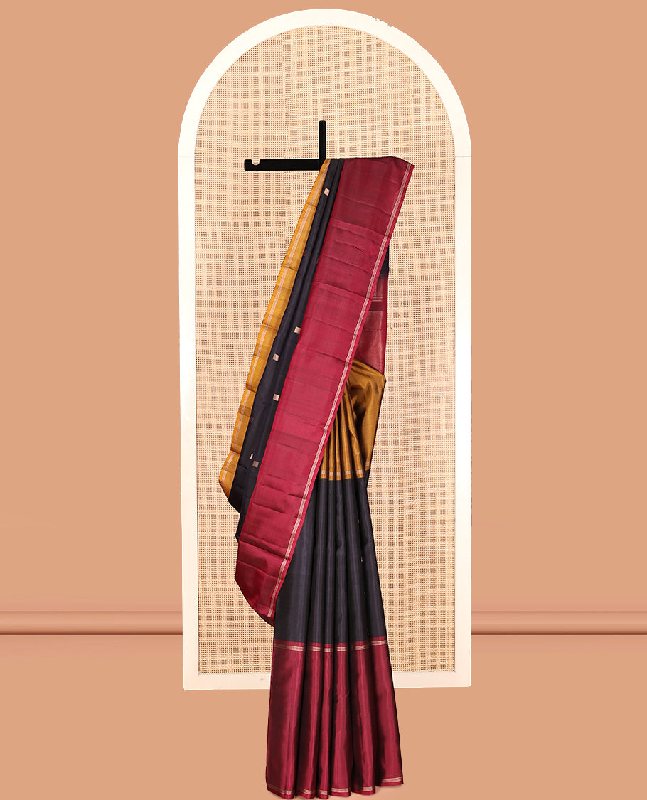 Eggplant Purple Mayuri Soft Silk Saree