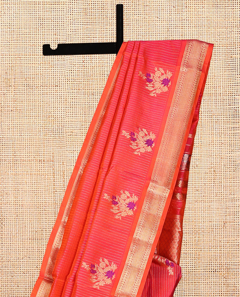 Pink Venkatagiri Silk Saree