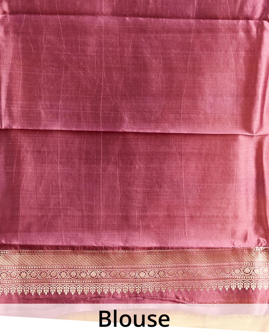 Yellow  floral motifs dupion silk saree with contrast intricate zari design border