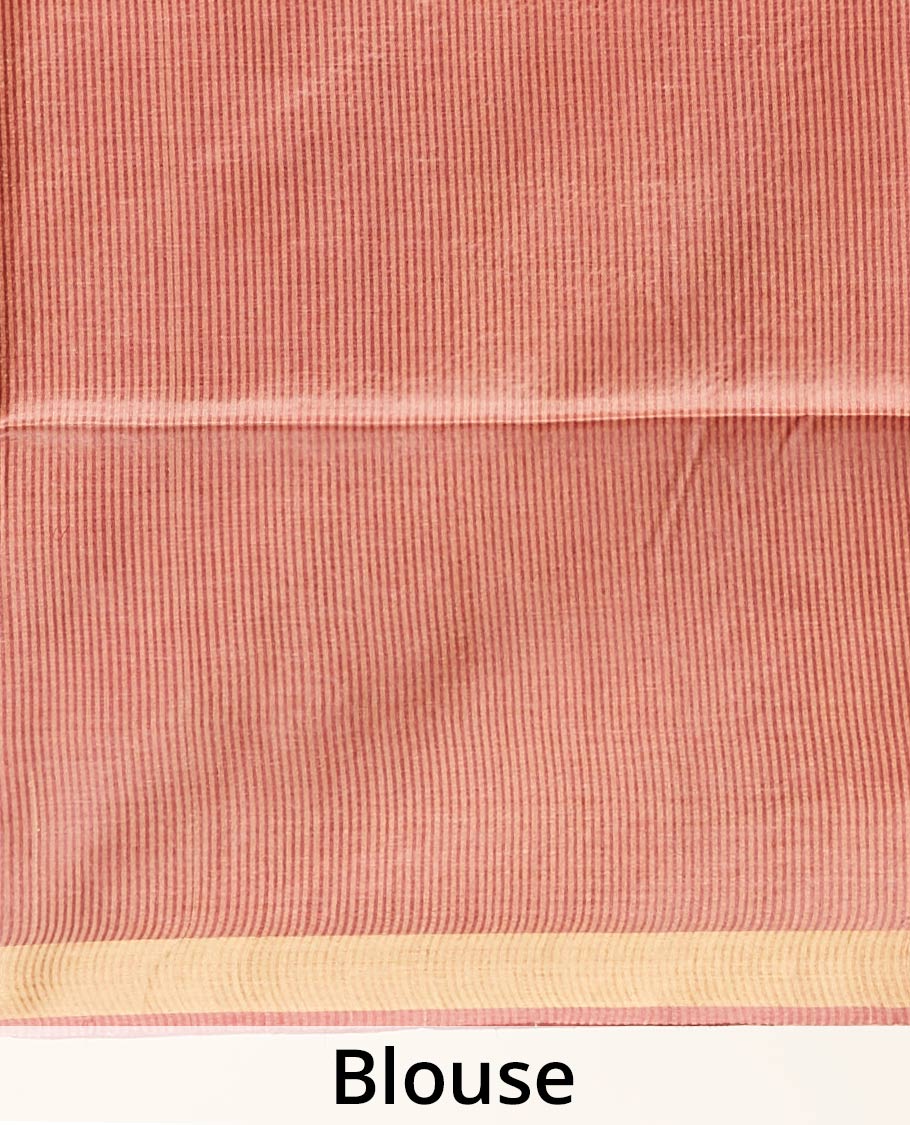 Maroon   intricate design  tusser silk saree with self zari border