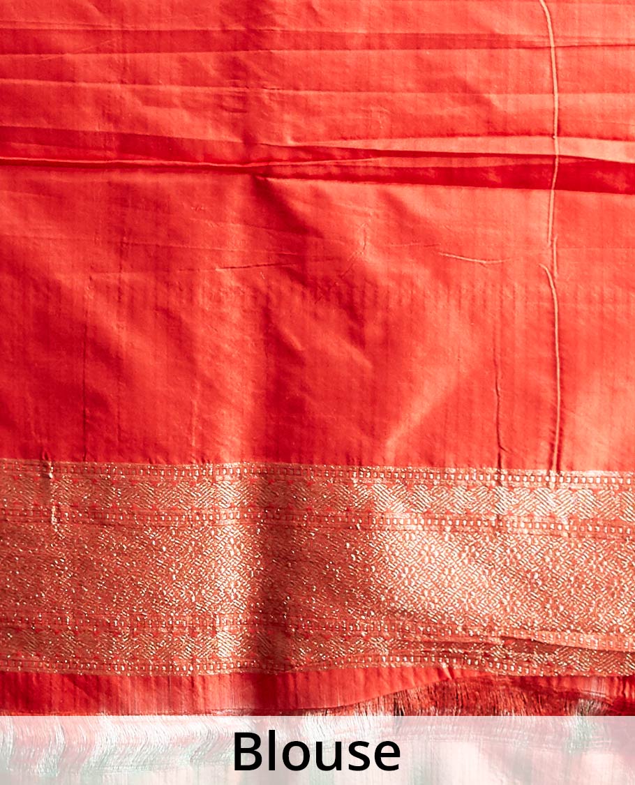Black floral jacquard banaras silk saree with self intricate zari border