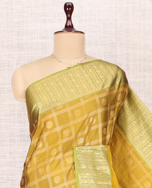 Mustard Budget Silk Saree