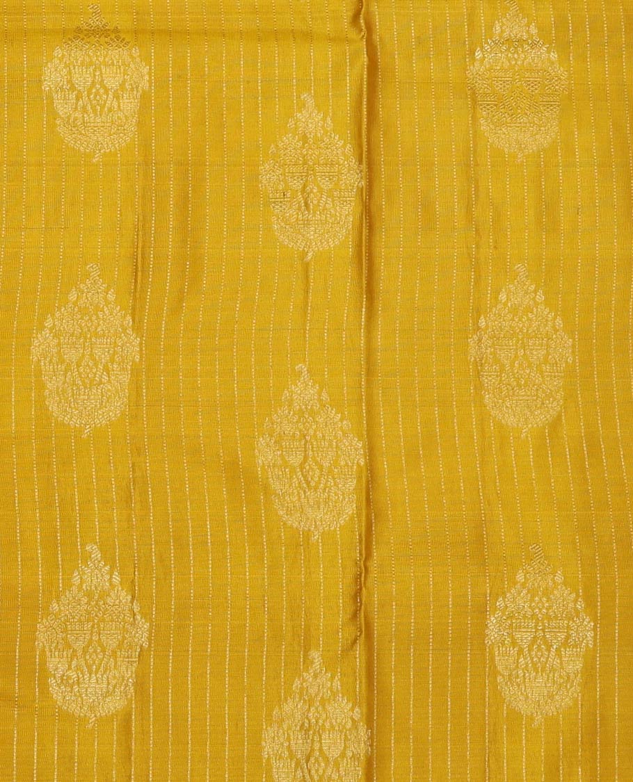 Green Pure Silk Pavadai Material Set