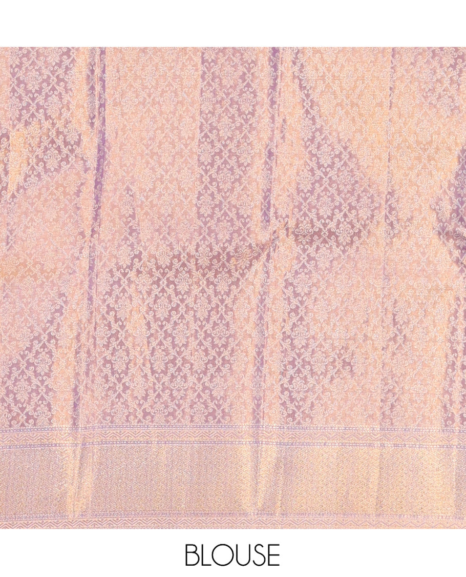 Pink Kanchipuram Tissue Silk Saree
