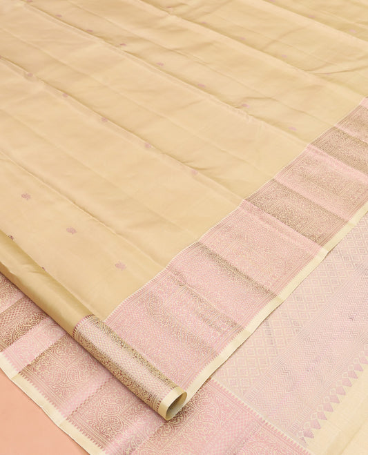 Sandal Kanchipuram Silk Saree