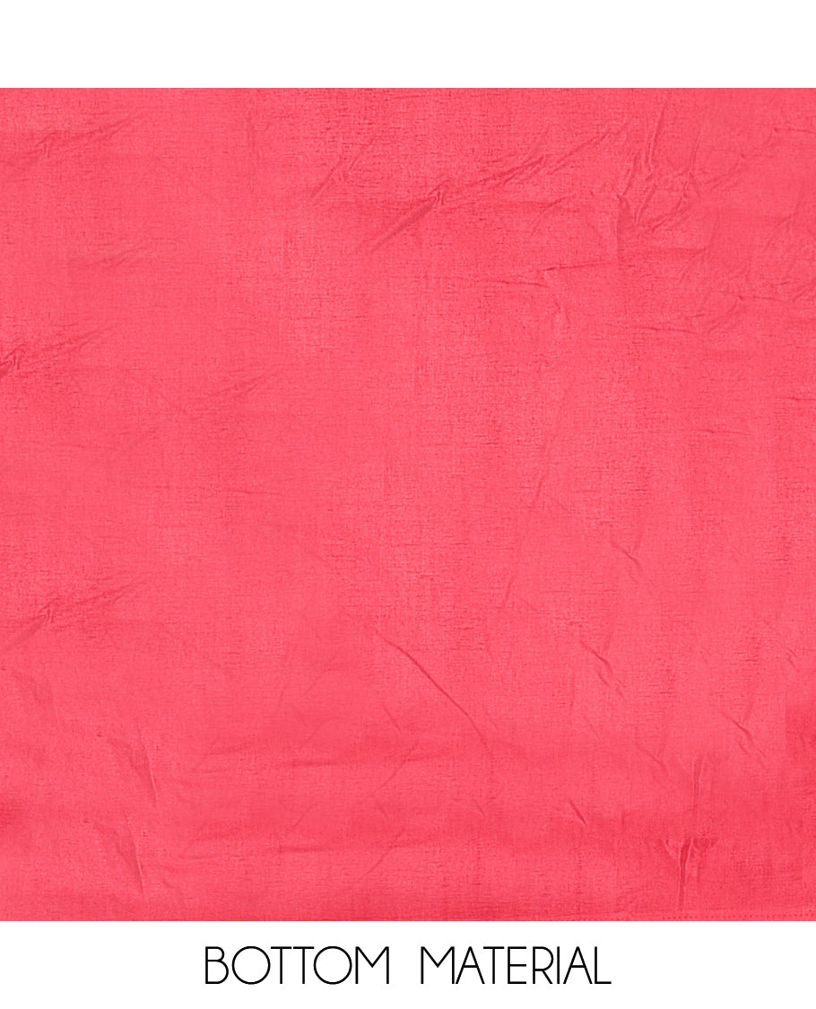 Red Mul Chanderi Tissue Material Chudidar Set
