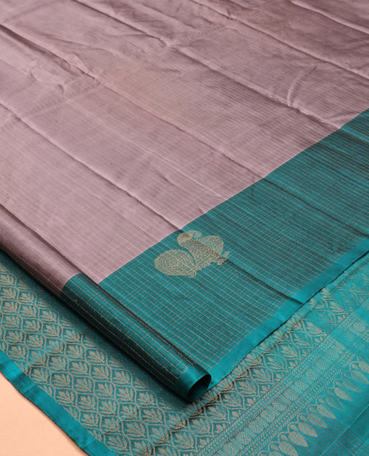 Grey Mayuri Soft Silk Saree