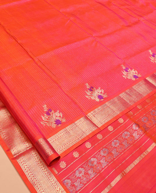 Pink Venkatagiri Silk Saree