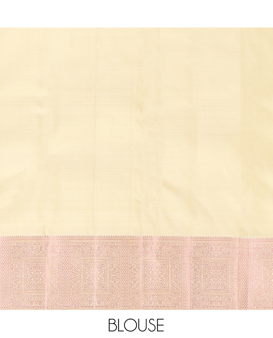 Sandal Kanchipuram Silk Saree