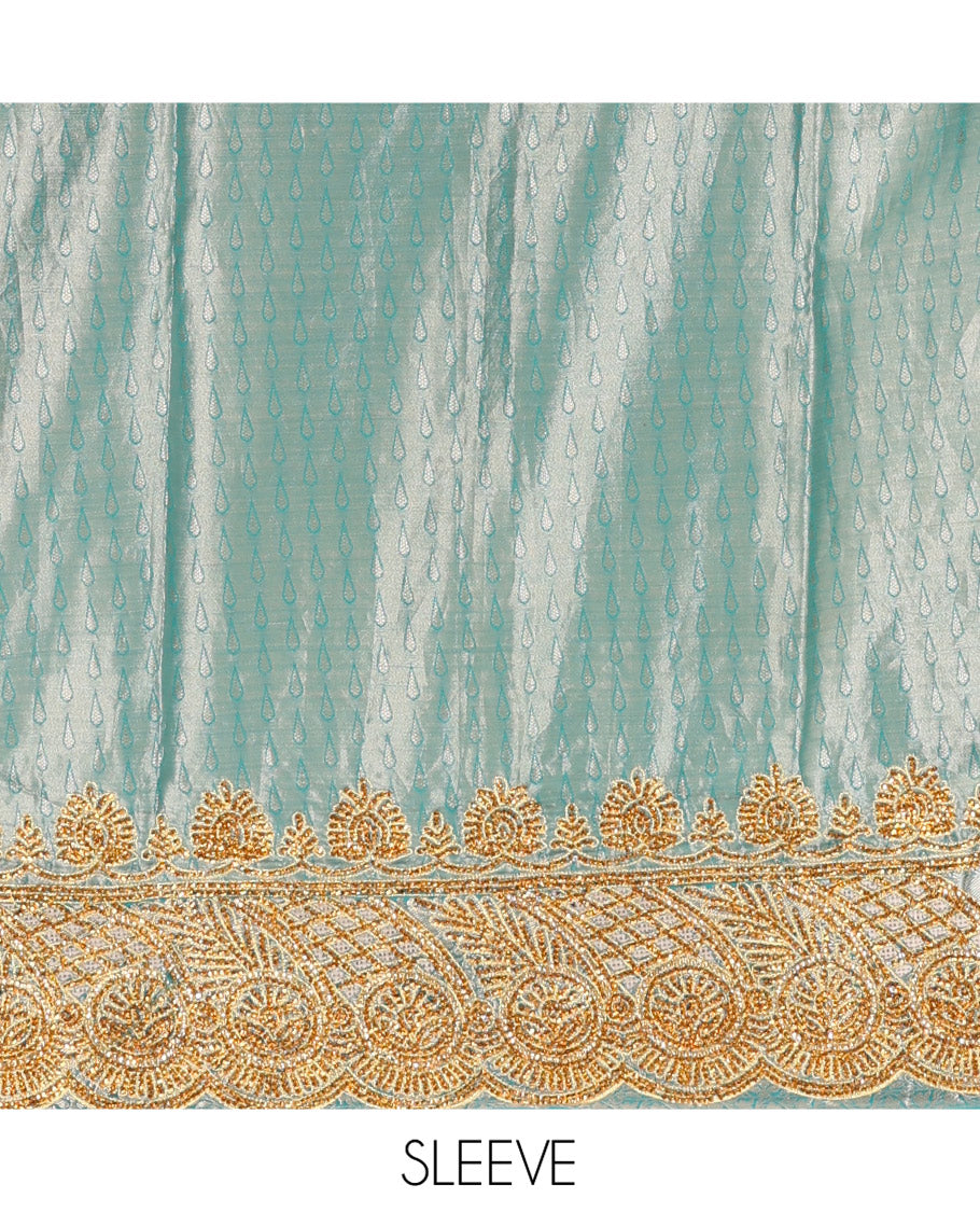 Grey Mysore Silk Saree