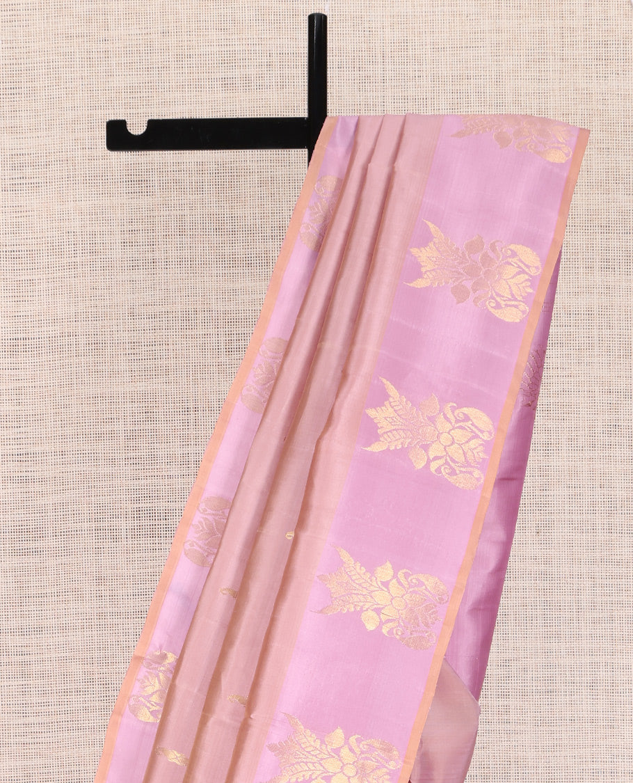 Pale Pink Kanchipuram Silk Saree