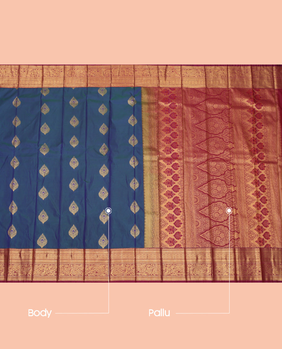 Blue Budget Silk Saree