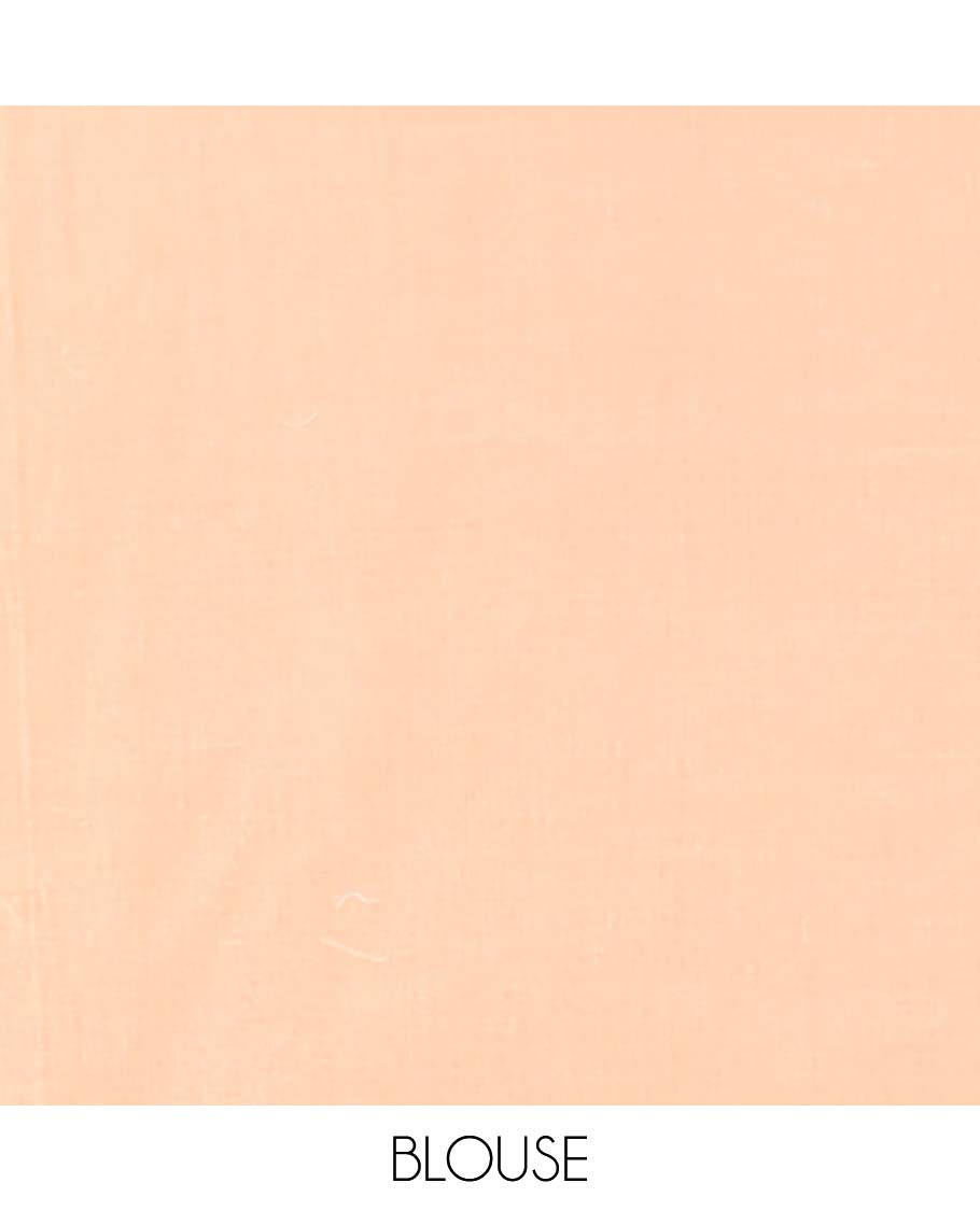 Orange motifs embroidery lucknowi chikankari cotton saree, self scallop design border & floral embroidery