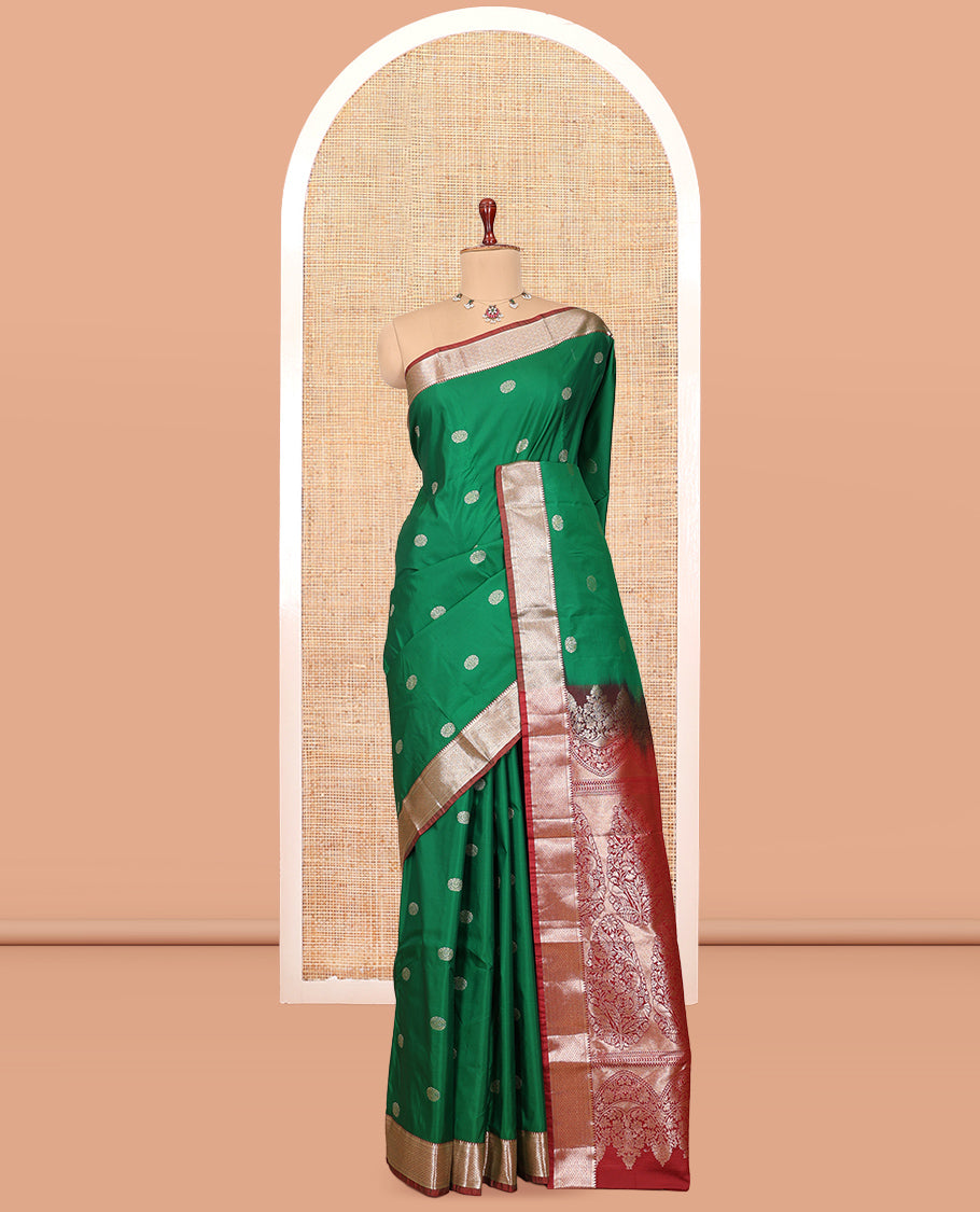 Green Budget Silk Saree