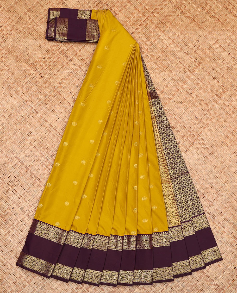 Yellow Budget Silk Saree