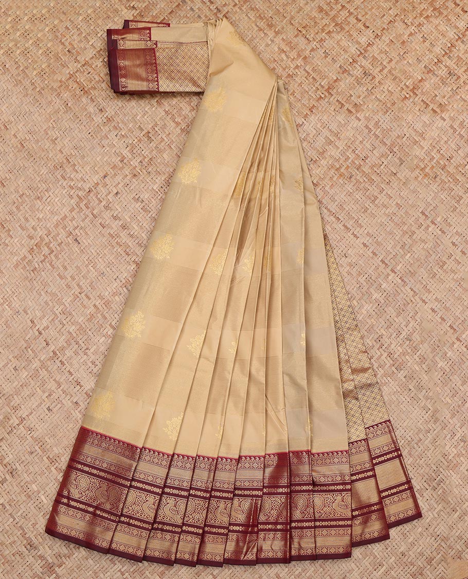 Sandal Stripes Budget Silk Saree