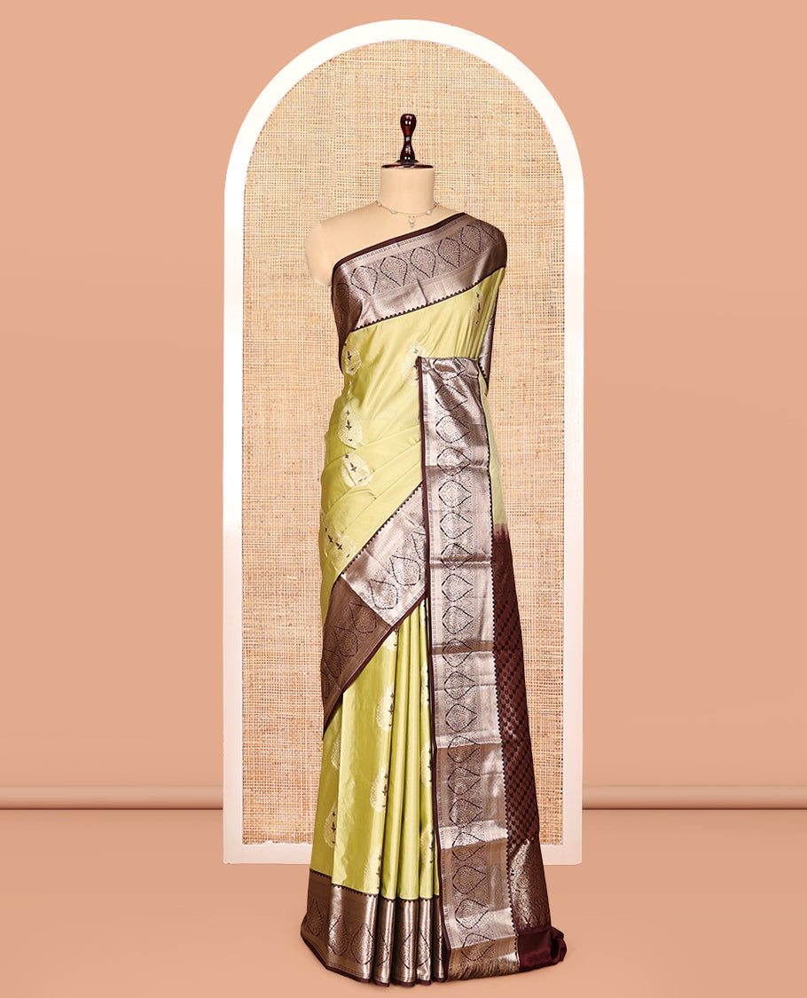 Green Zari Buttas Gift Saree