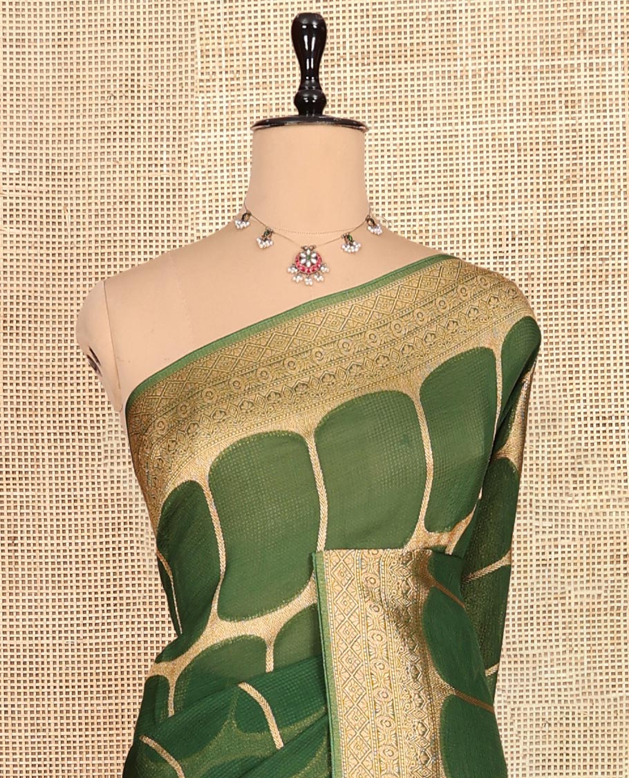 Green Fancy Organza