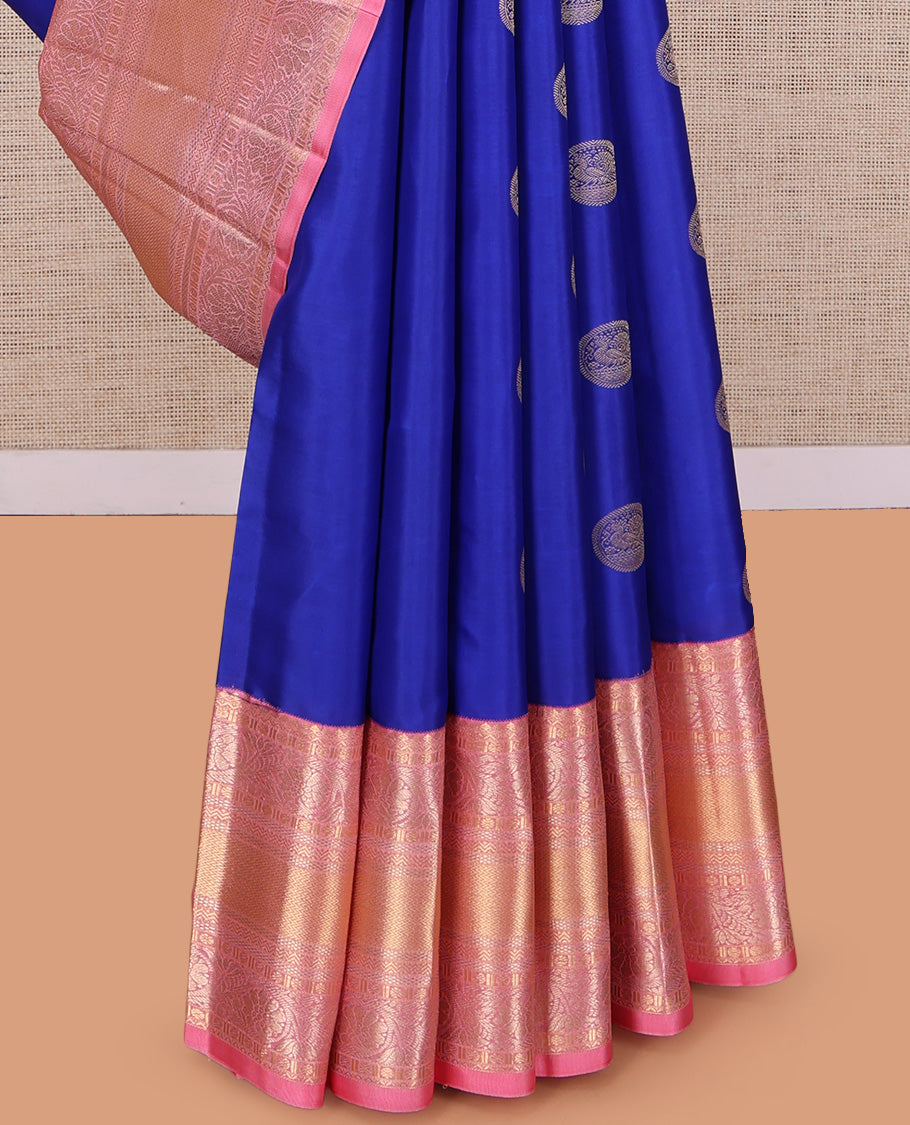 Blue Kanchipuram Silk Saree